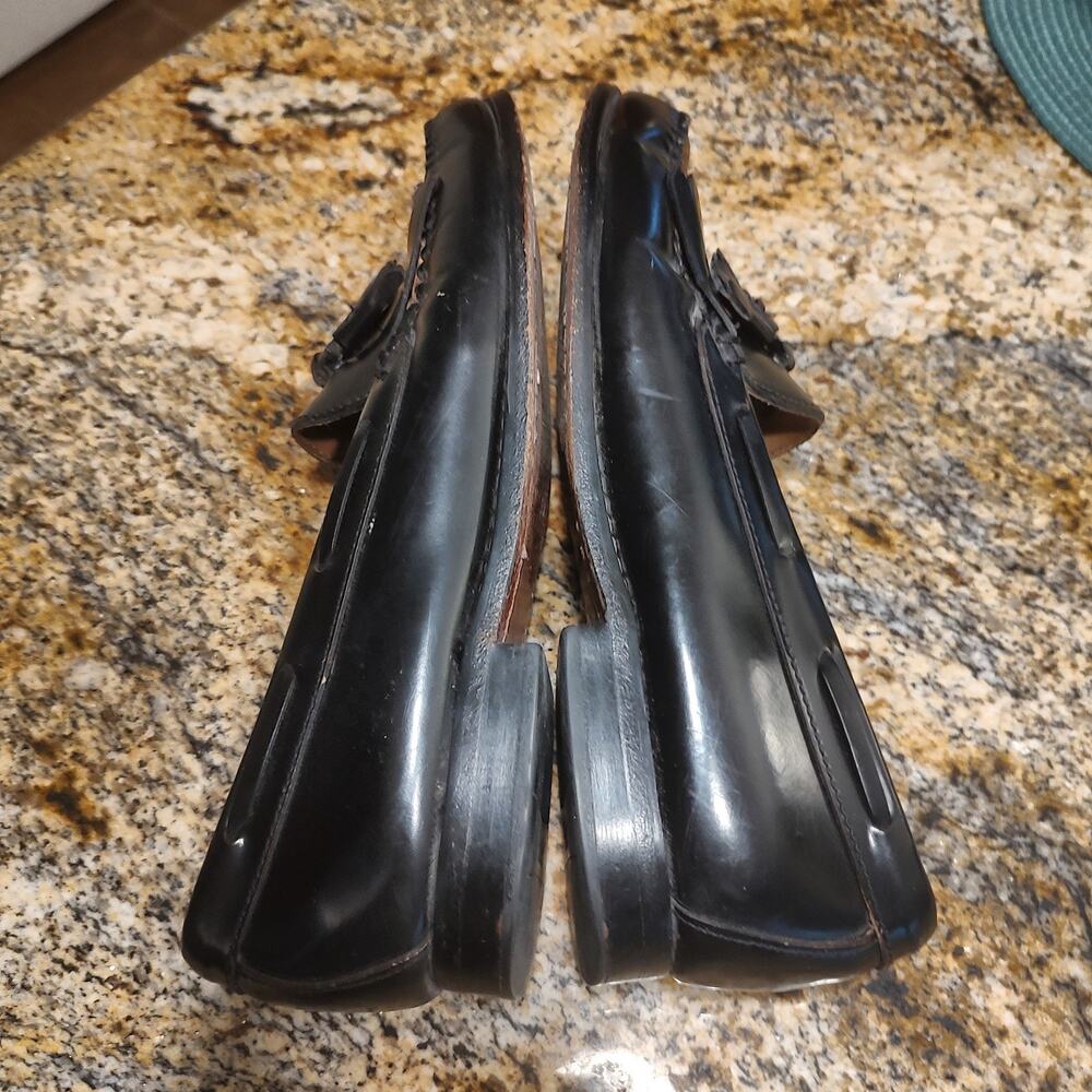G.H. Bass & Co. Black Leather Mens Loafers Size 9.5D Layton - Picture 7 of 14